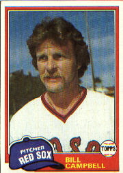 1981 Topps Baseball Cards      396     Bill Campbell
